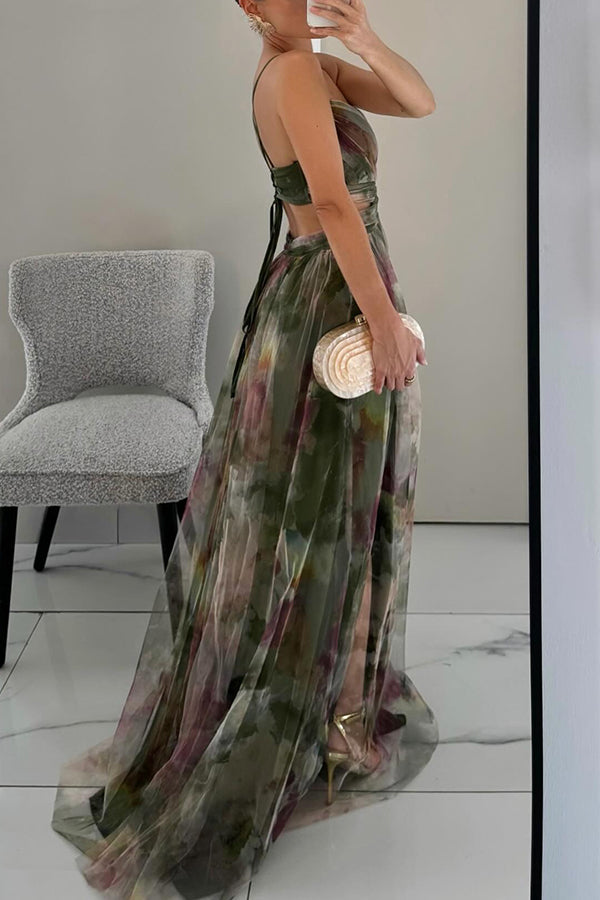 Manon | Magnifique maxi-robe à imprimé floral