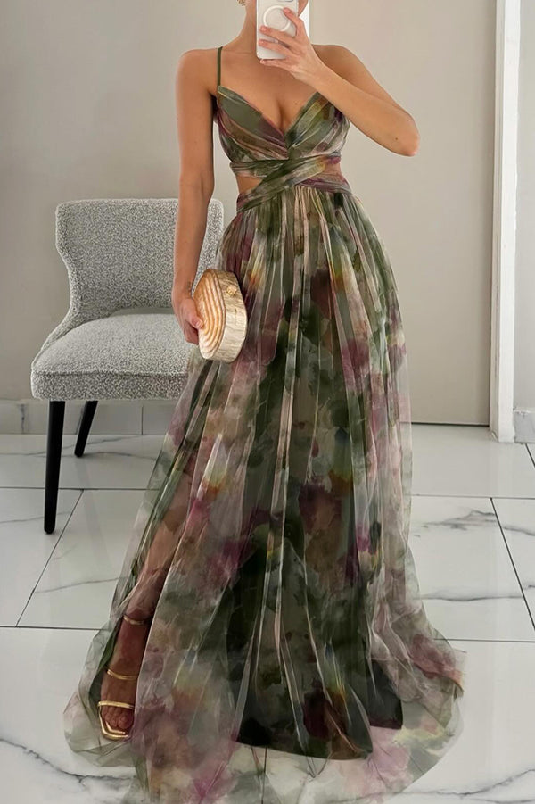 Manon | Magnifique maxi-robe à imprimé floral