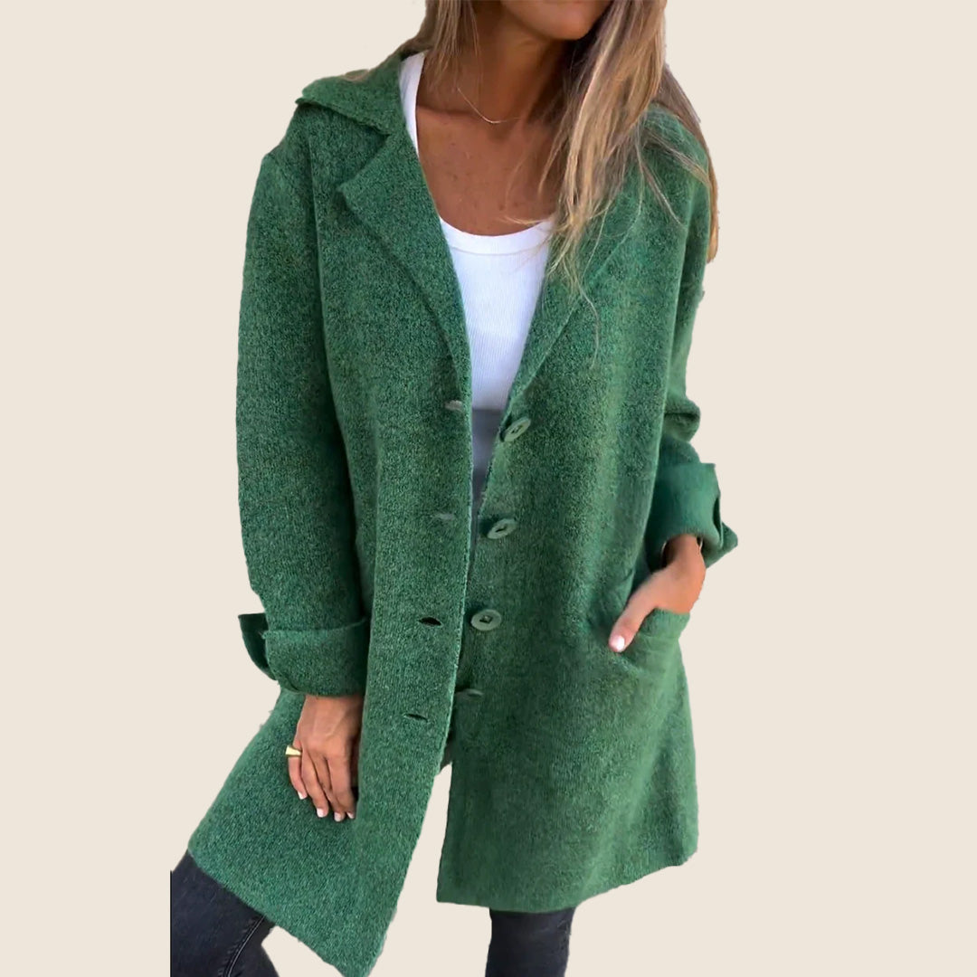 Maxine | Manteau Casual Monopette avec Revers