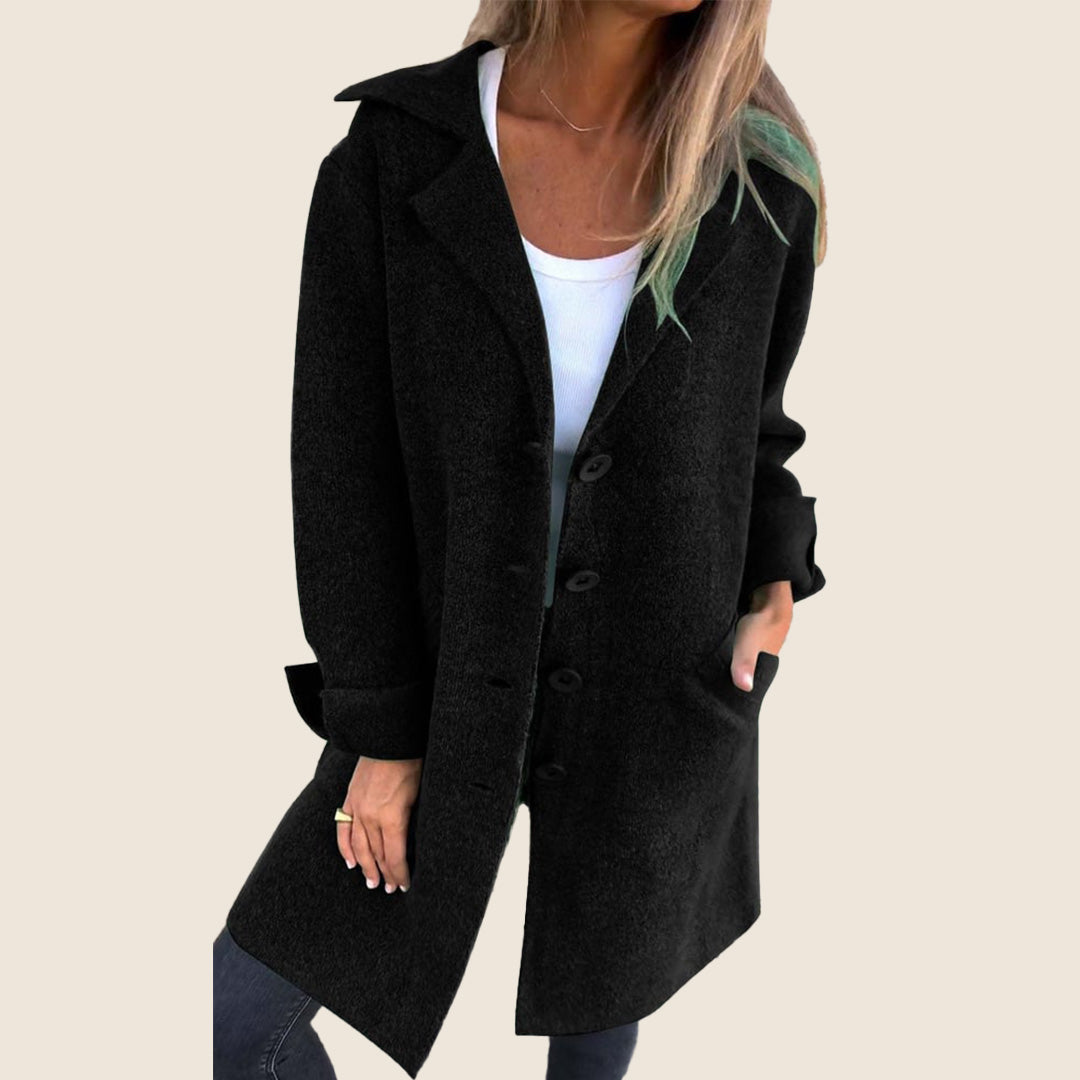 Maxine | Manteau Casual Monopette avec Revers