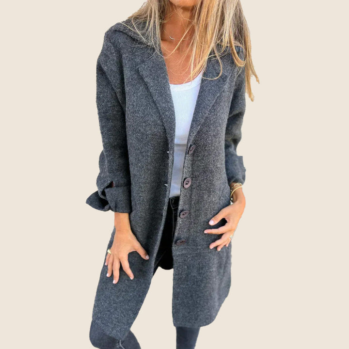Maxine | Manteau Casual Monopette avec Revers
