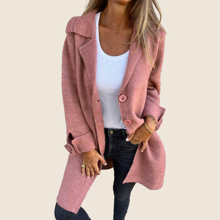 Maxine | Manteau Casual Monopette avec Revers
