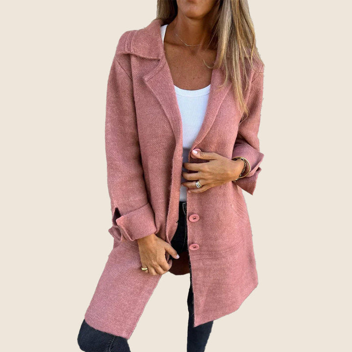 Maxine | Manteau Casual Monopette avec Revers