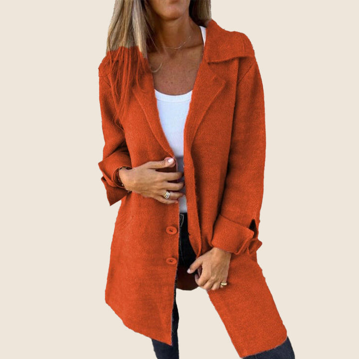 Maxine | Manteau Casual Monopette avec Revers