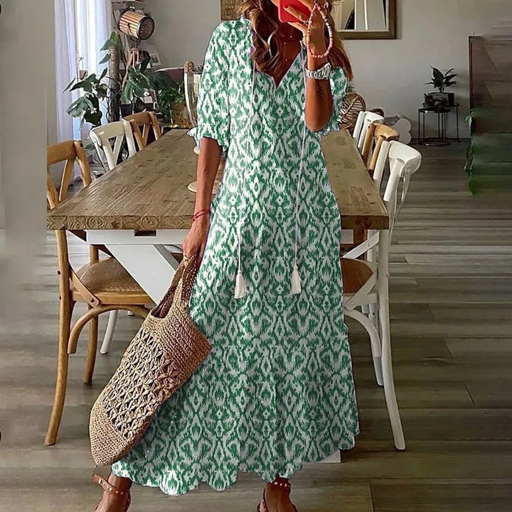 Ava | Robe longue bohème légère et élégante