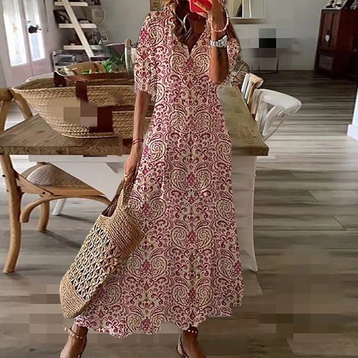 Ava | Robe longue bohème légère et élégante