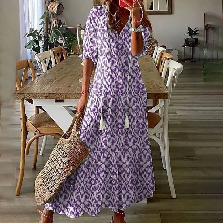 Ava | Robe longue bohème légère et élégante