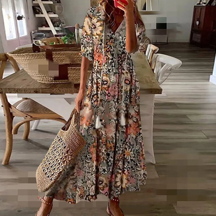 Ava | Robe longue bohème légère et élégante