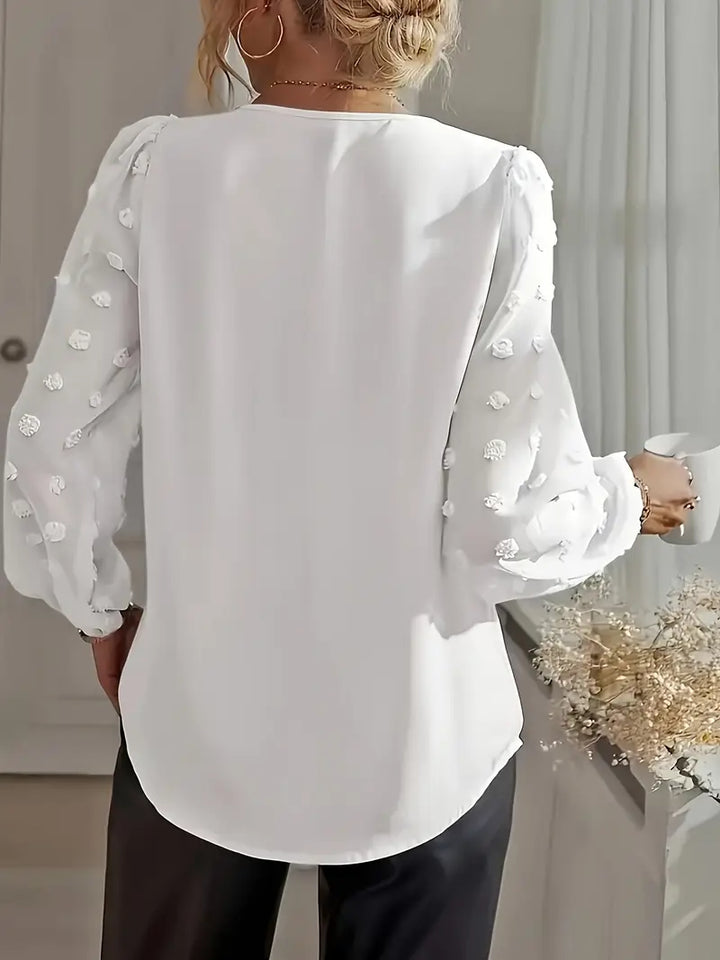 Camélia | Chemise élégante à manches lanternes