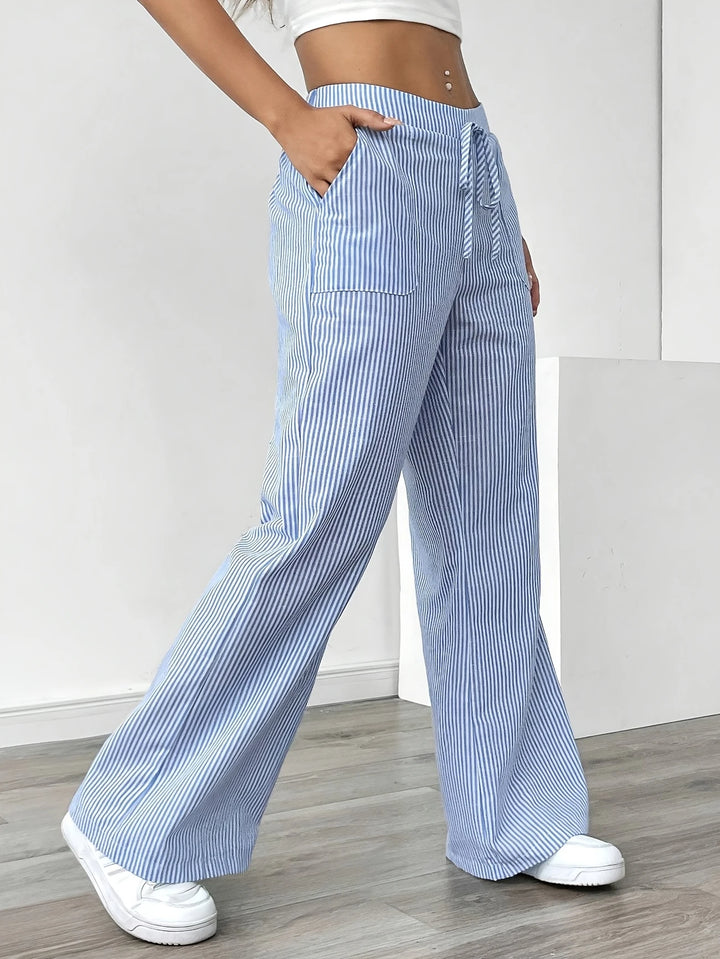 Rayla | Le pantalon large rayé qui libère votre élégance