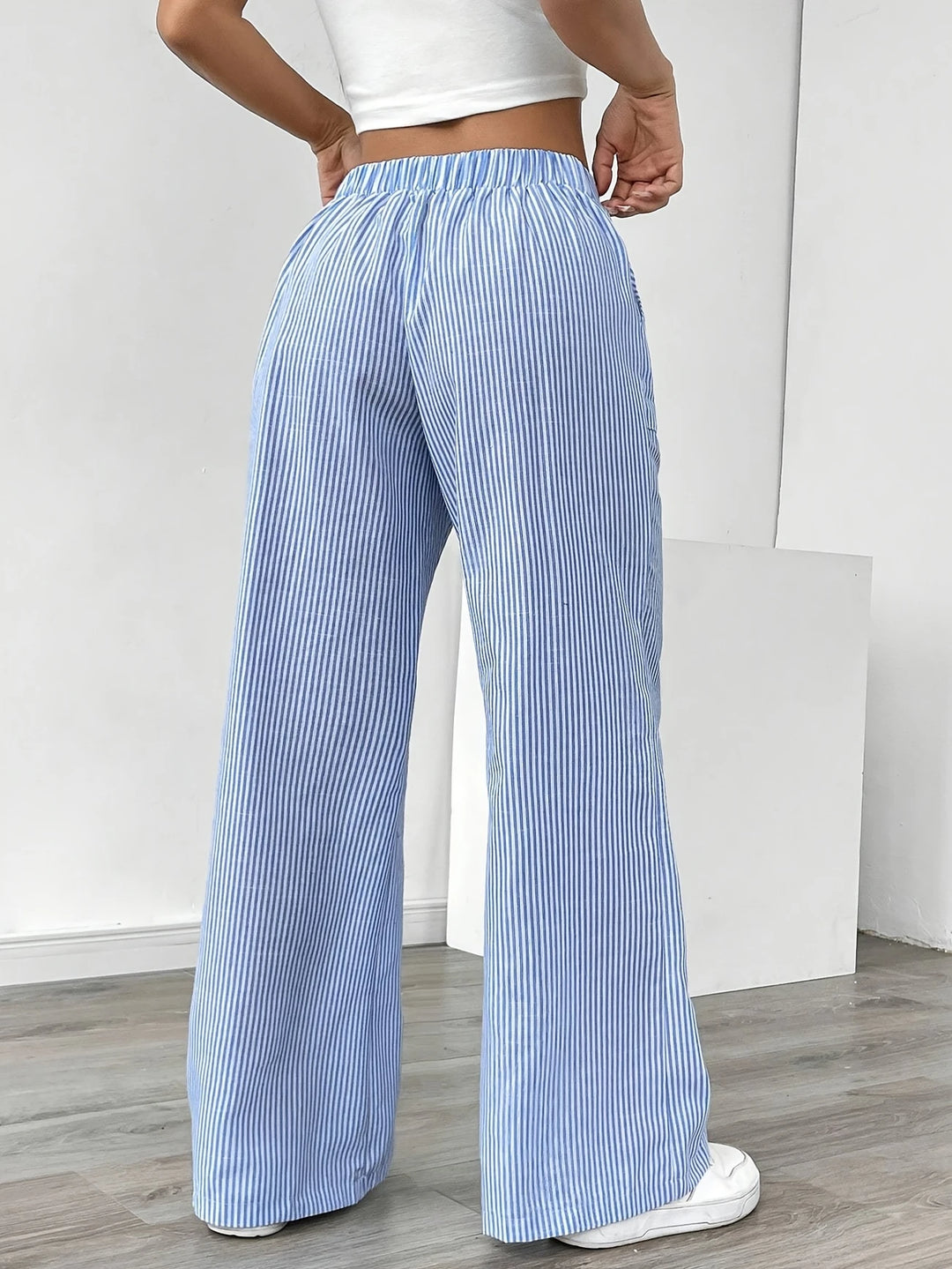 Rayla | Le pantalon large rayé qui libère votre élégance