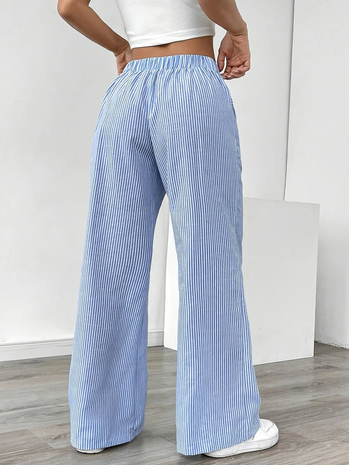 Rayla | Le pantalon large rayé qui libère votre élégance