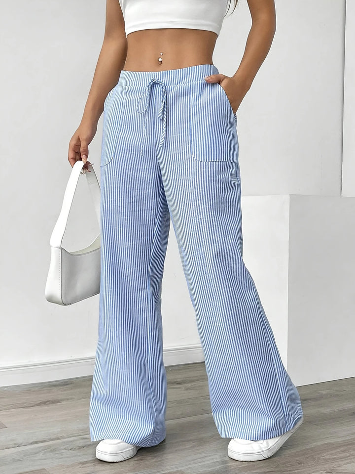 Rayla | Le pantalon large rayé qui libère votre élégance