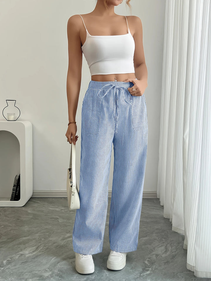 Rayla | Le pantalon large rayé qui libère votre élégance