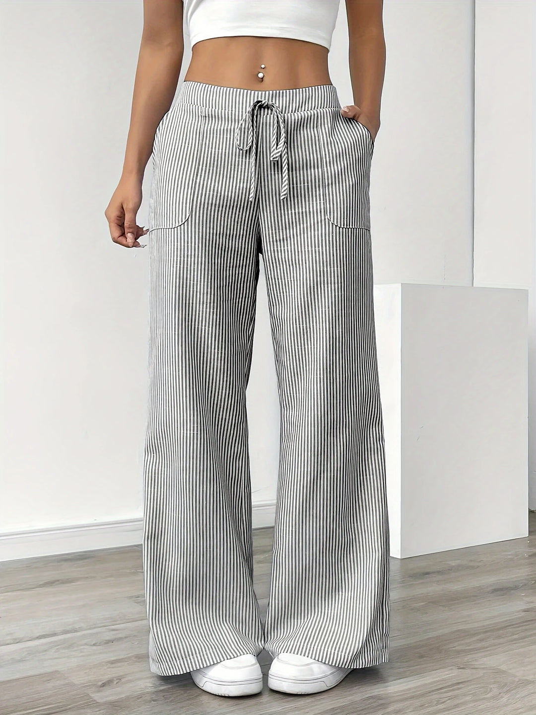 Rayla | Le pantalon large rayé qui libère votre élégance