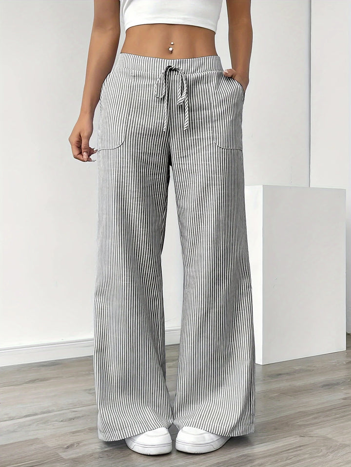 Rayla | Le pantalon large rayé qui libère votre élégance