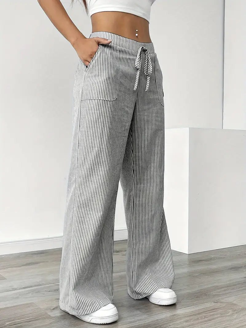 Rayla | Le pantalon large rayé qui libère votre élégance
