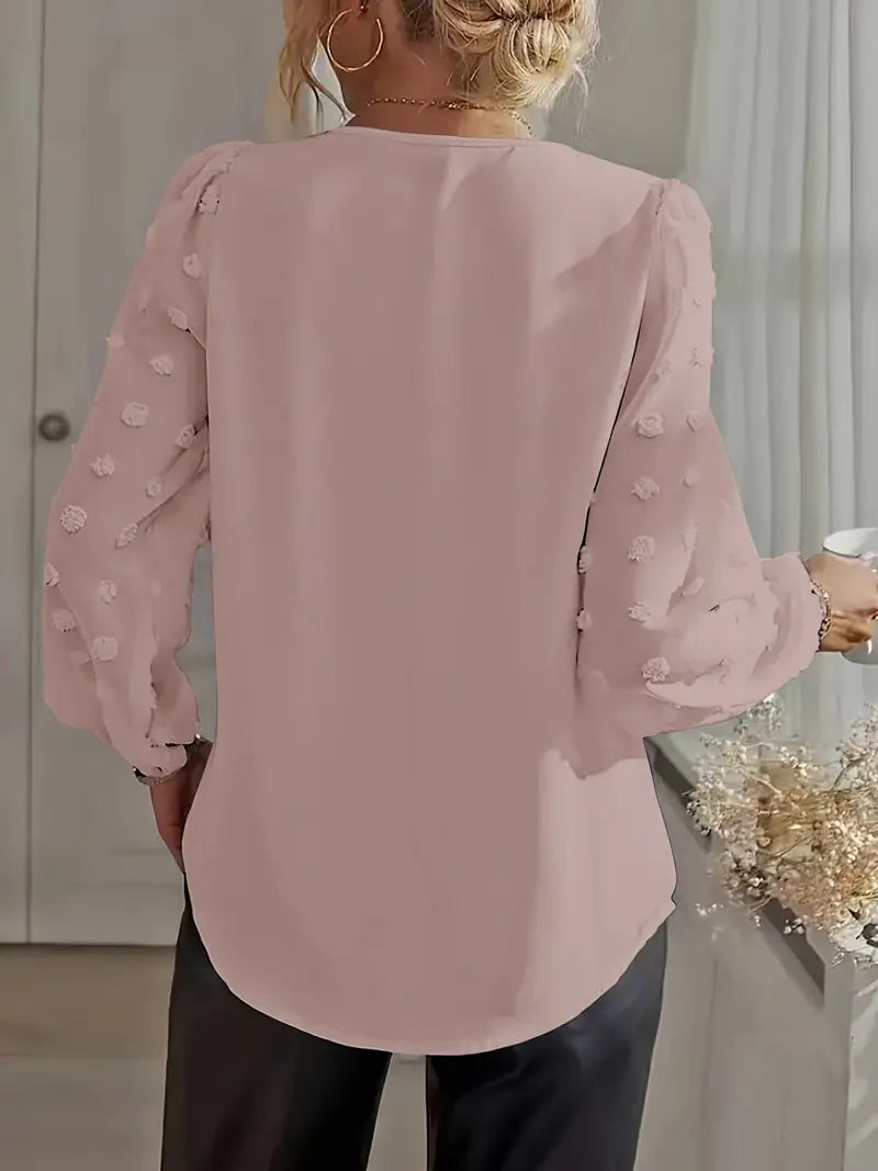 Camélia | Chemise élégante à manches lanternes