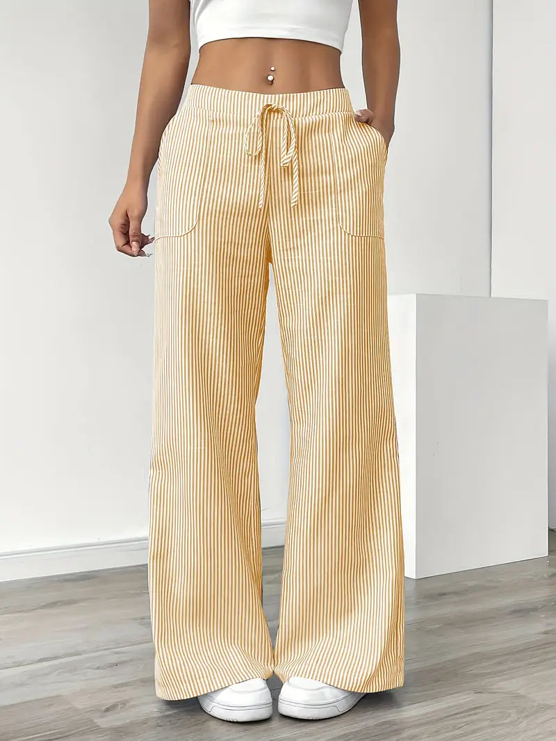 Rayla | Le pantalon large rayé qui libère votre élégance