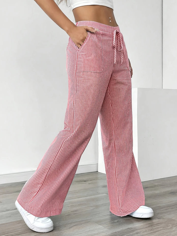 Rayla | Le pantalon large rayé qui libère votre élégance