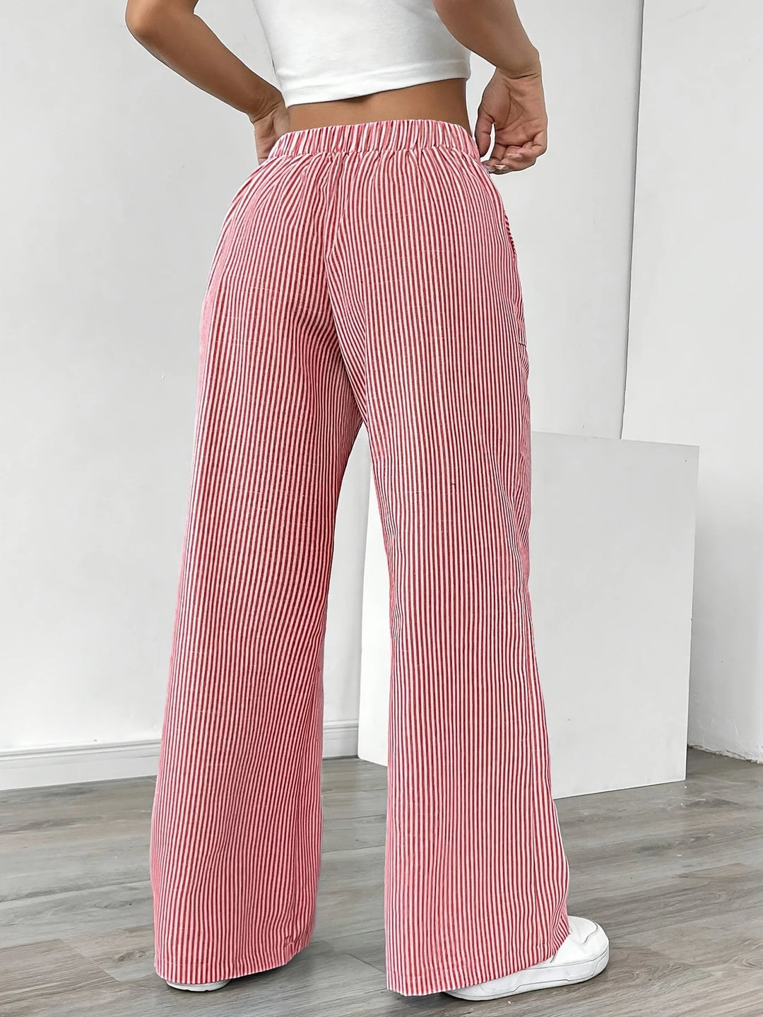 Rayla | Le pantalon large rayé qui libère votre élégance