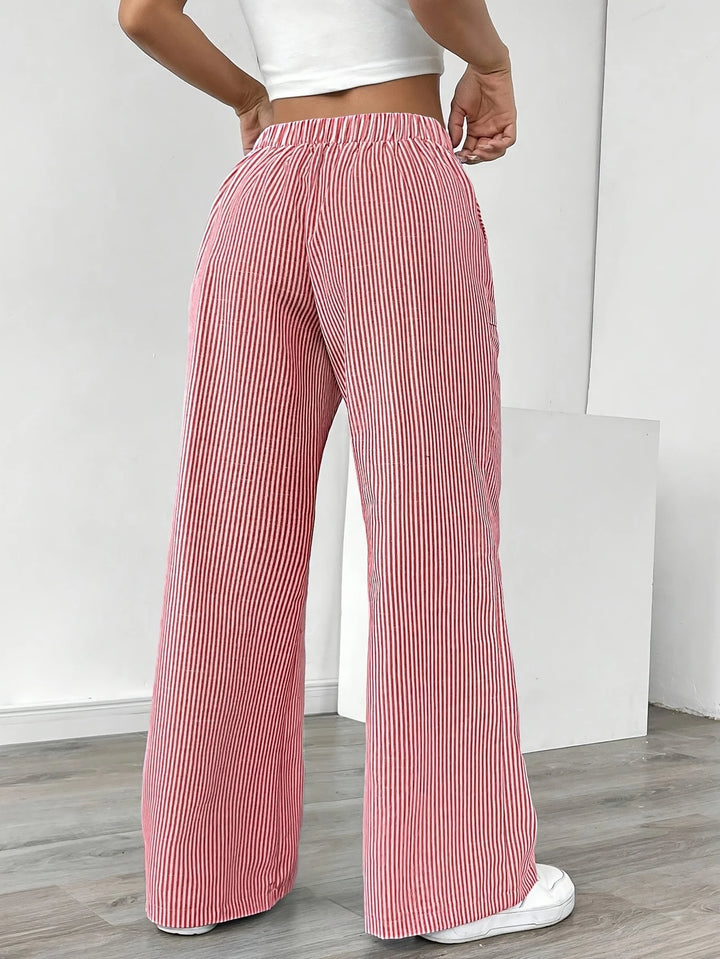 Rayla | Le pantalon large rayé qui libère votre élégance