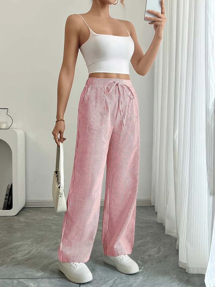 Rayla | Le pantalon large rayé qui libère votre élégance